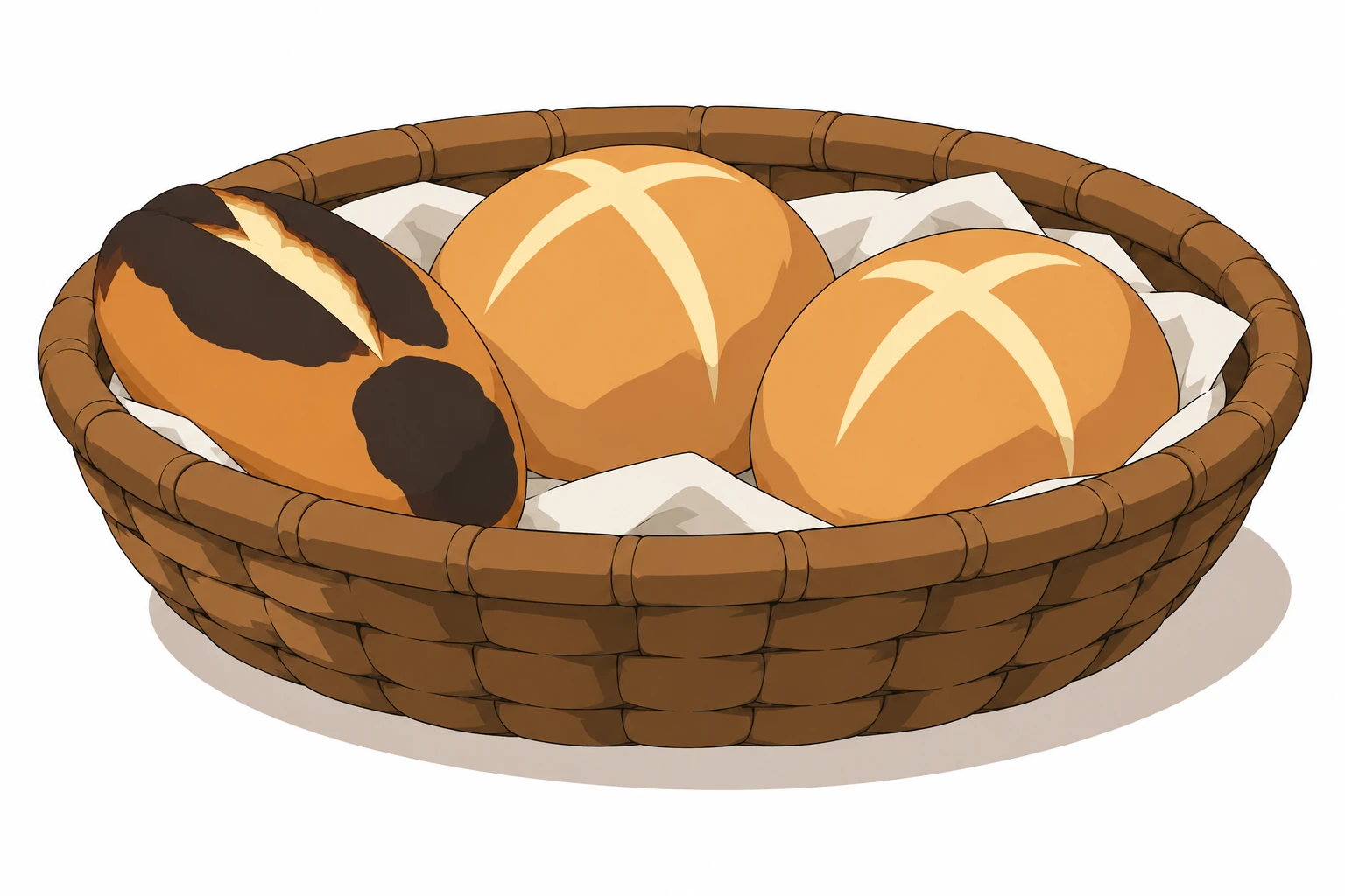 少し焦げたパン